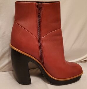 Aldo Red Ankle Boots